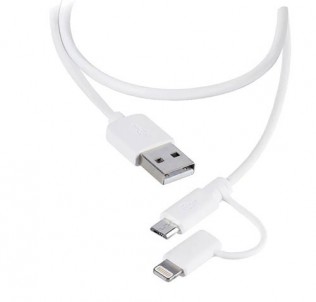 Мультикабель Lightning и microUSB 2в1