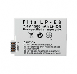 Аккумулятор Canon LP-E8 1500mAh