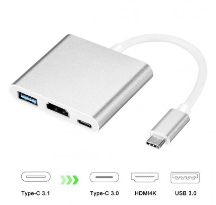 Переходник с Type-C на Hdmi, USB, Type-c