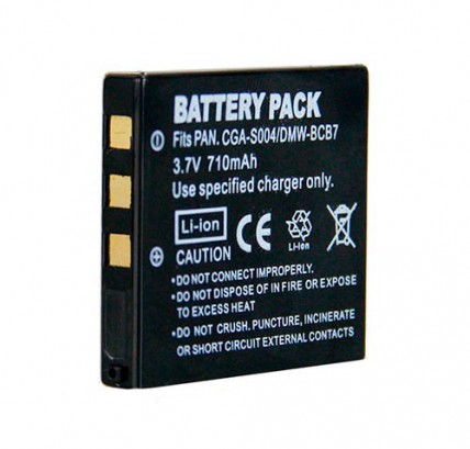 Аккумулятор CGA-S004/DMW-BCB7/NP-40 710 mAh