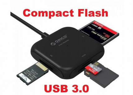 Картридер Compact Flash (CF) /SD/microSD USB 3.0